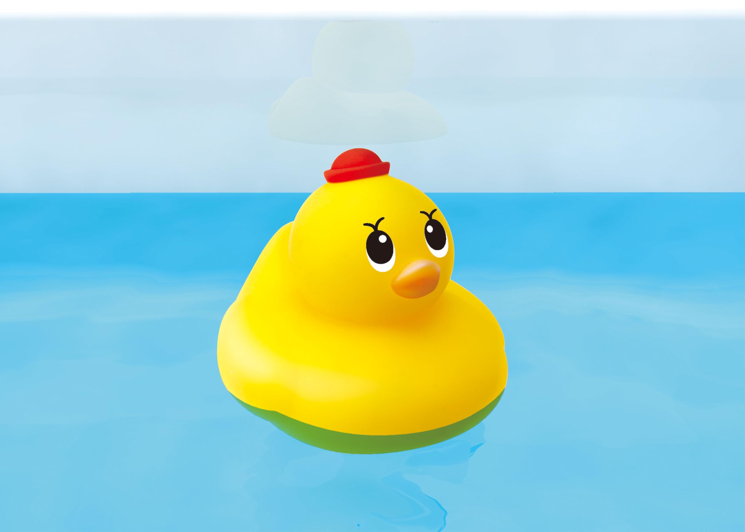 Pilot Duck Captain Pukkapuka Water Teppou 1 year old 2 year old 3 year old Bath Pool Sand water