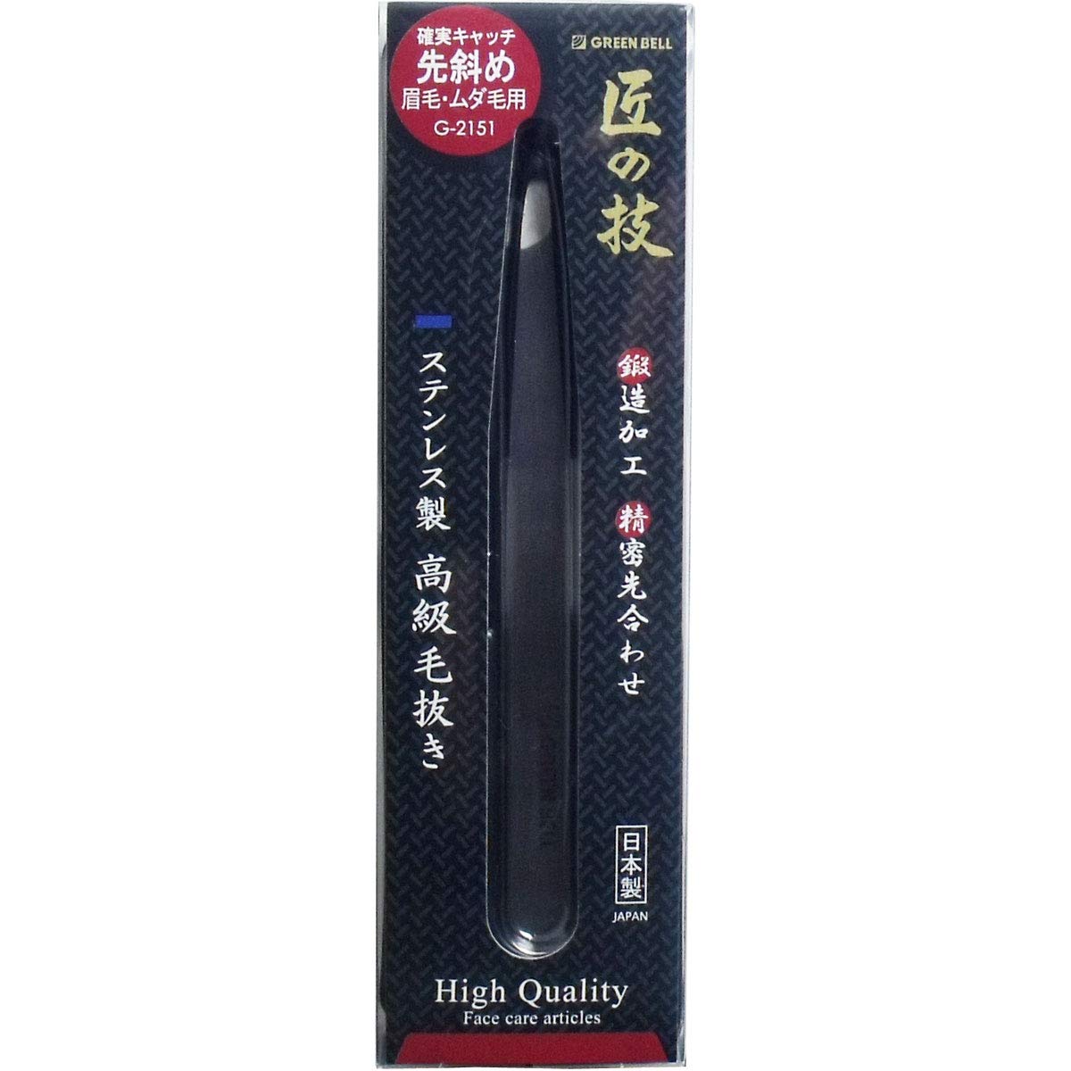 Craftsmanship Stainless steel high quality tweezers (slanted tip) G-2151