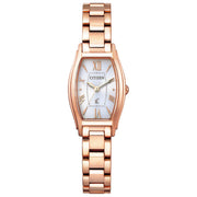 [CITIZEN] 손목시계 xC (광발전 에코·드라이브/토노형/레이디스) EW5543-54 A 핑크 골드 심플 어저스트 사파이어 유리 심플 로마 숫자 문자판 화이트 핑크 골드