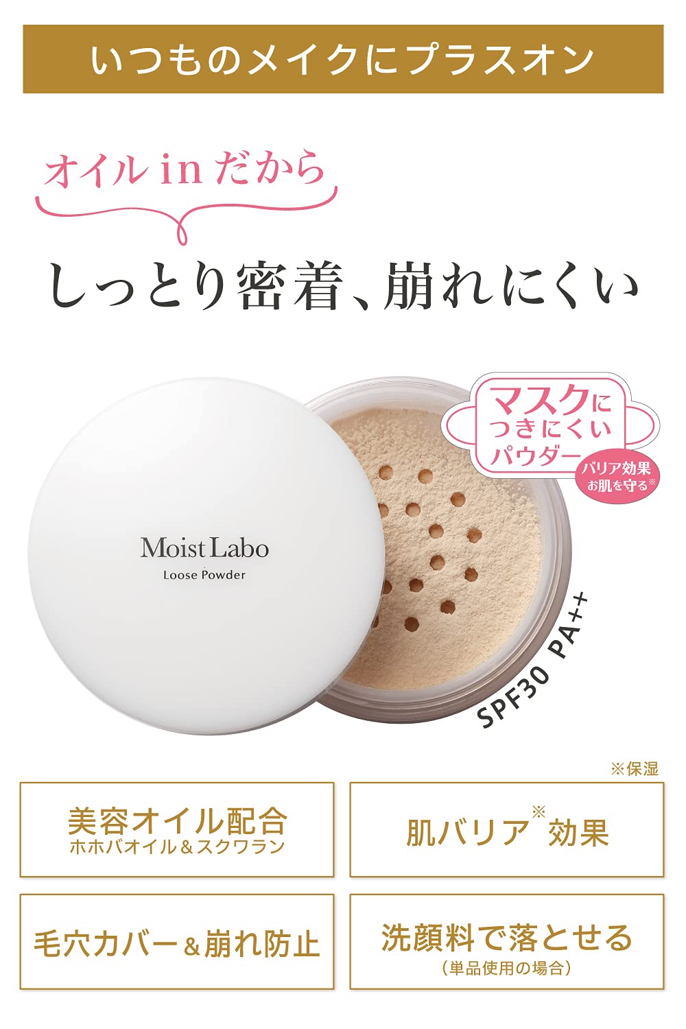 Moist Labo Loose Powder<Transparent type> 1 piece (x 1)