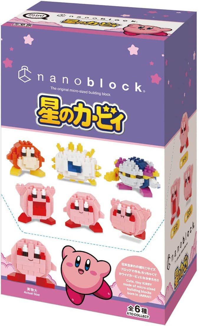 카와다(Kawada) 나노블록 미니 나노 별의 커비(BOX) NBMC_29S BOX 상품 1BOX = 6개들이, 총 6종류