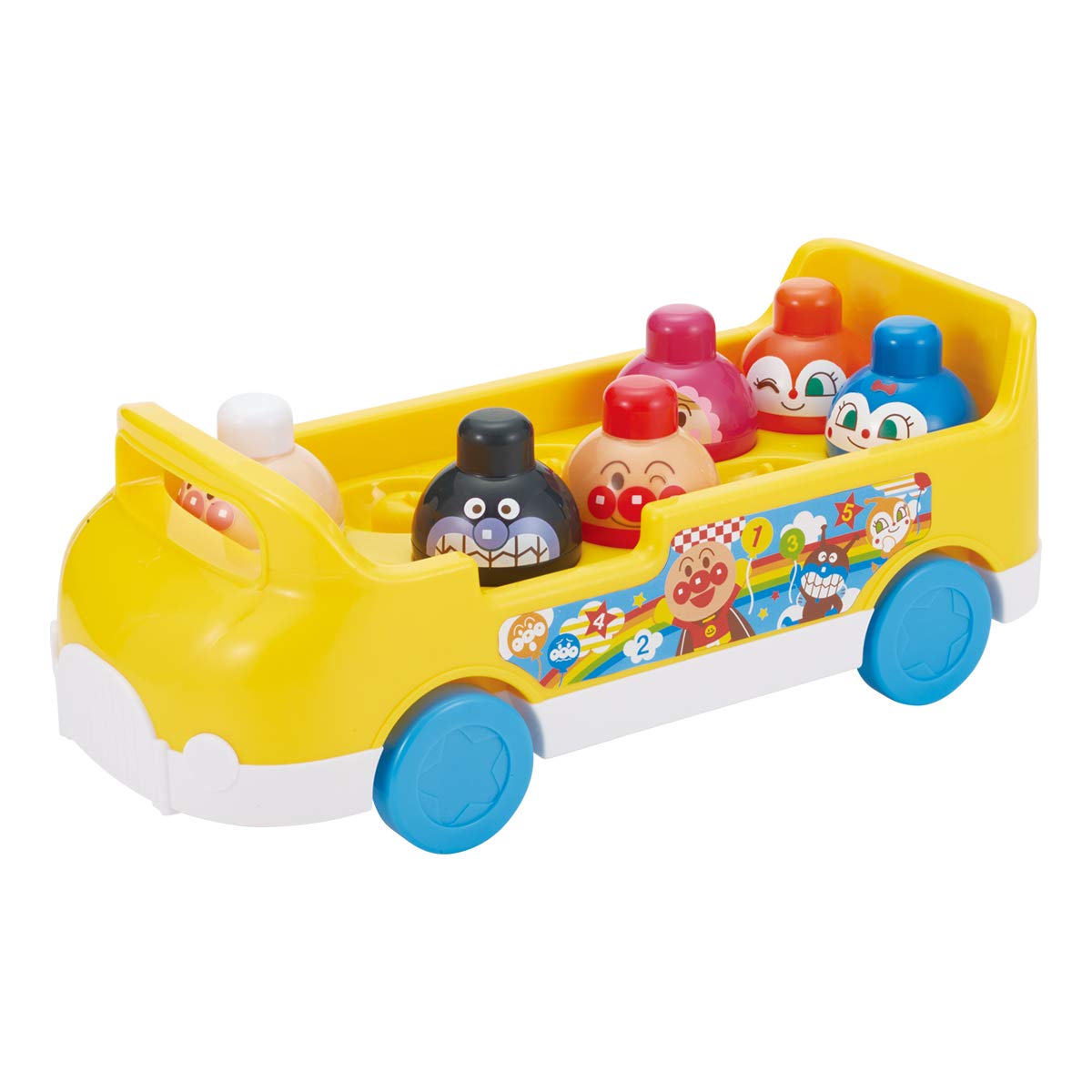 [BANDAI] Baby Labo Anpanman ~Nurture your brain~ Count and Tsumitsumi Bus Recommended for ages 1 and up