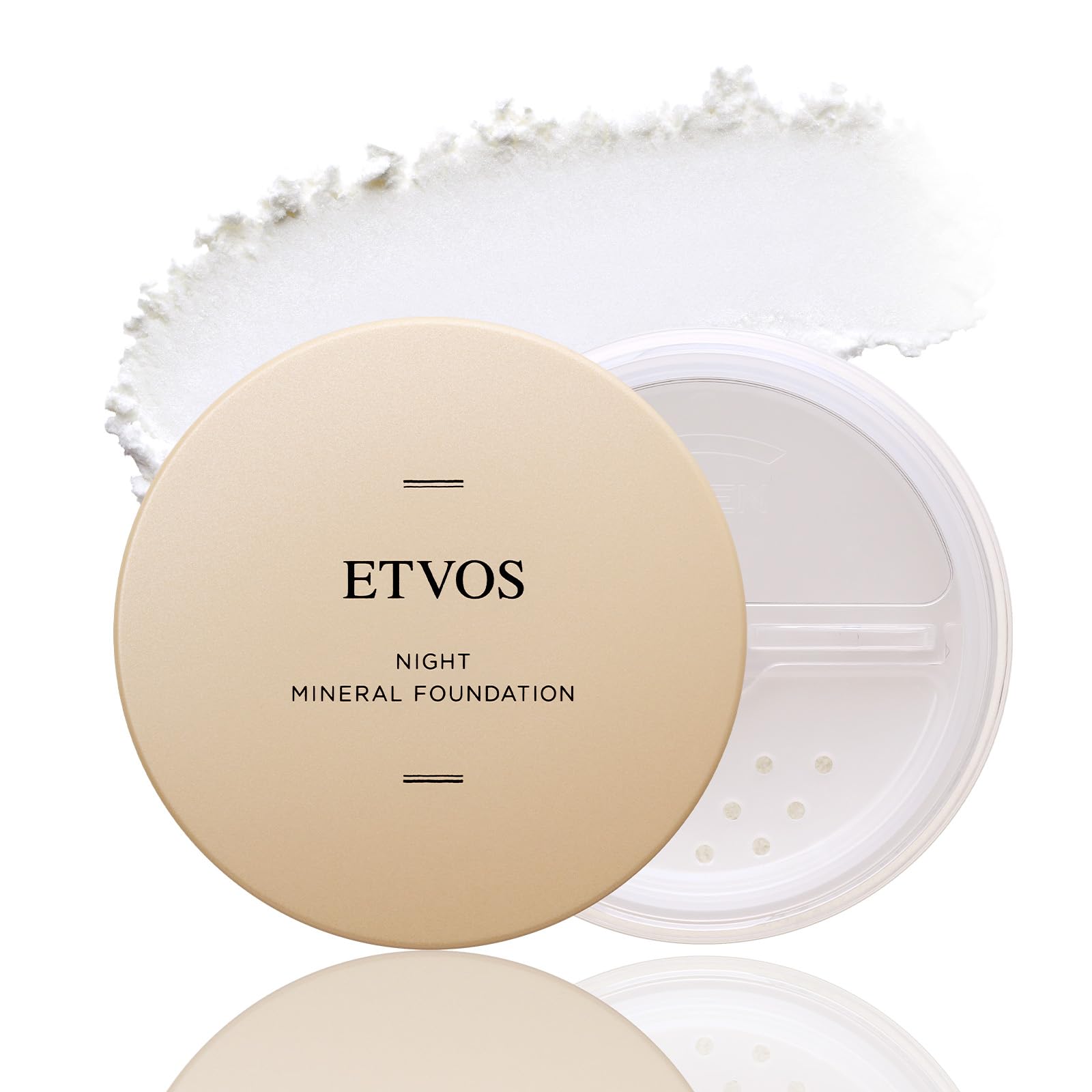 ETVOS (에트 보스) 나이트 미네랄 파운데이션 5g (화장 기초 페이스 파우더 윤기 피지 흡수 무너짐 방지