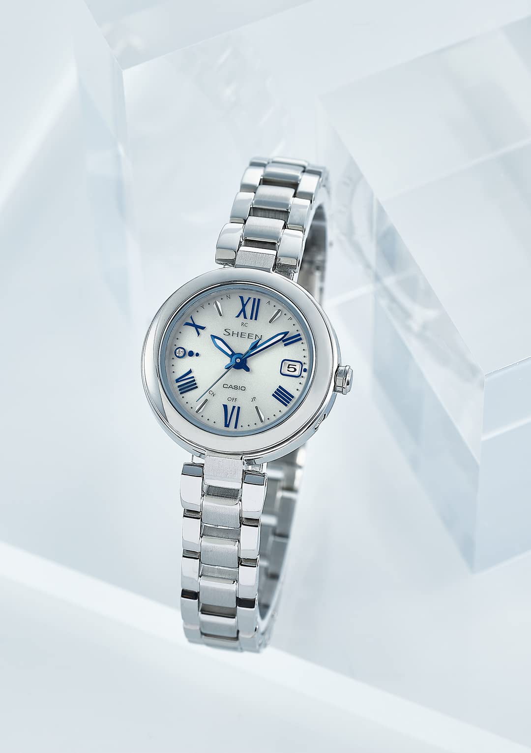 [Casio] Watch Scene [Domestic Genuine Product] Radio Controlled Model Titanium Series SHW-7100TD-7AJF Women's Silver