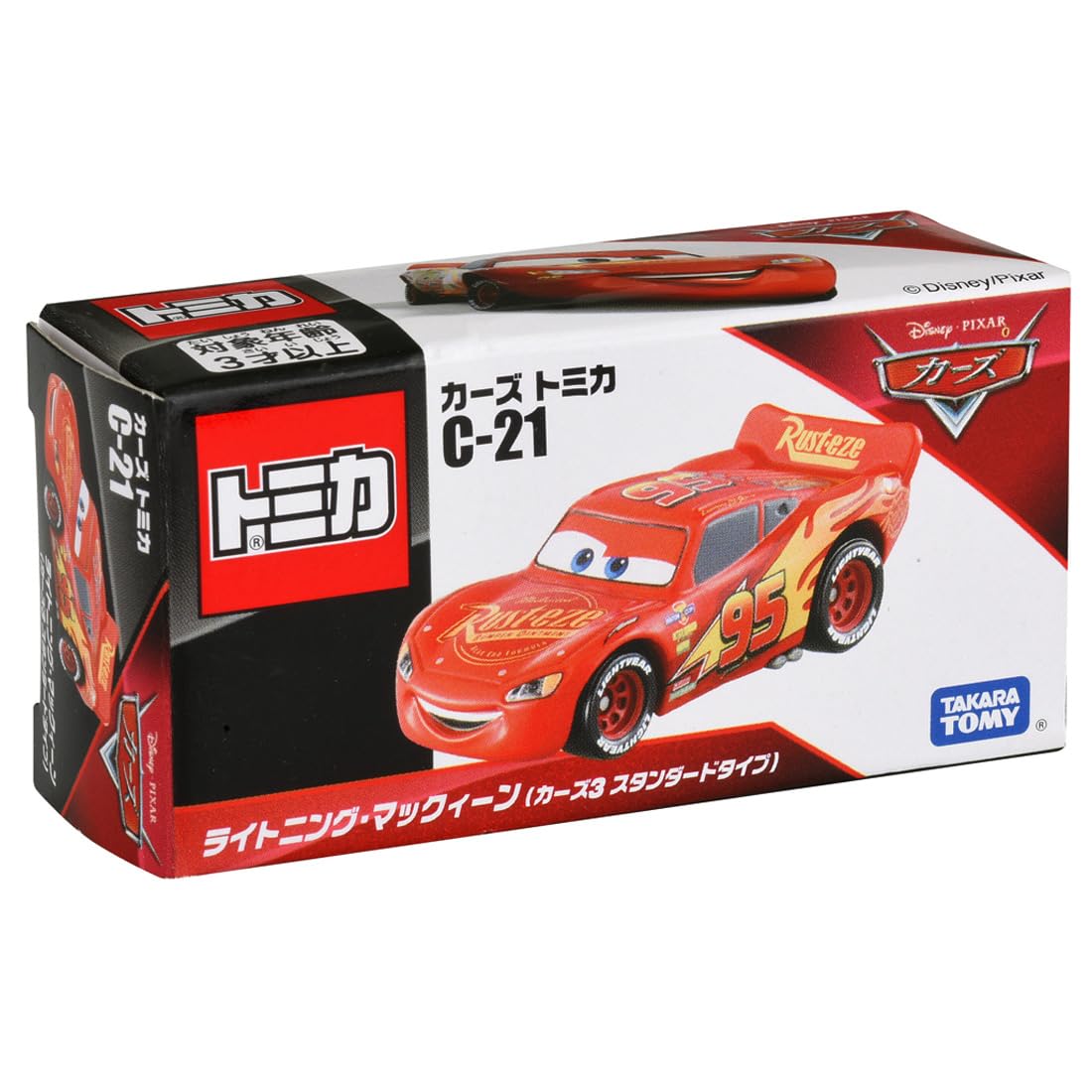 타카라 토미(TAKARA TOMY) 『디즈니 카즈 토미카 C-21 라이트닝 맥퀸(카즈3 스탠다드 타입)』 미니카 자동차 장난감 3세 이상