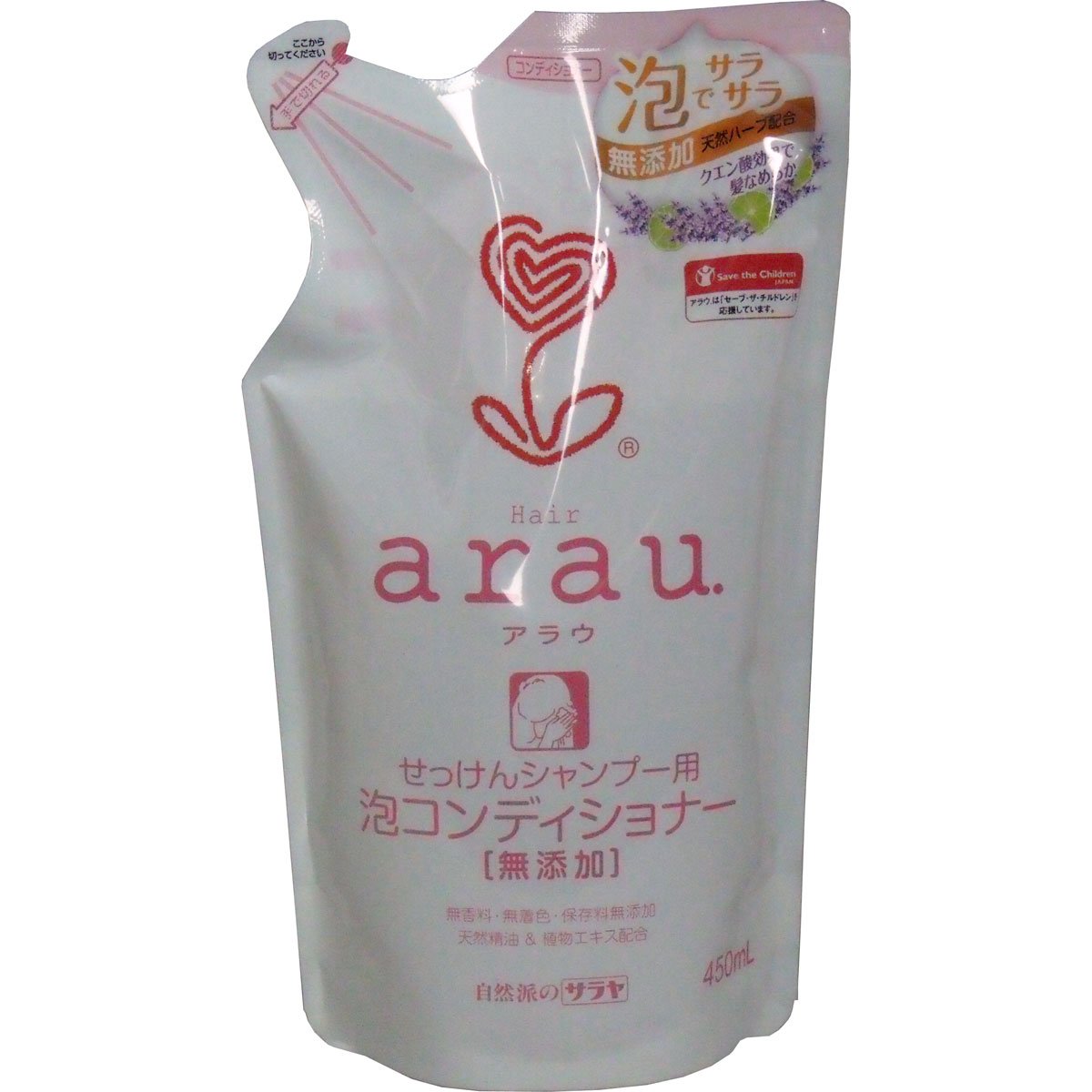 arau. (아라우) 거품 비누 컨디셔너 450mL 리필 × 2 세트