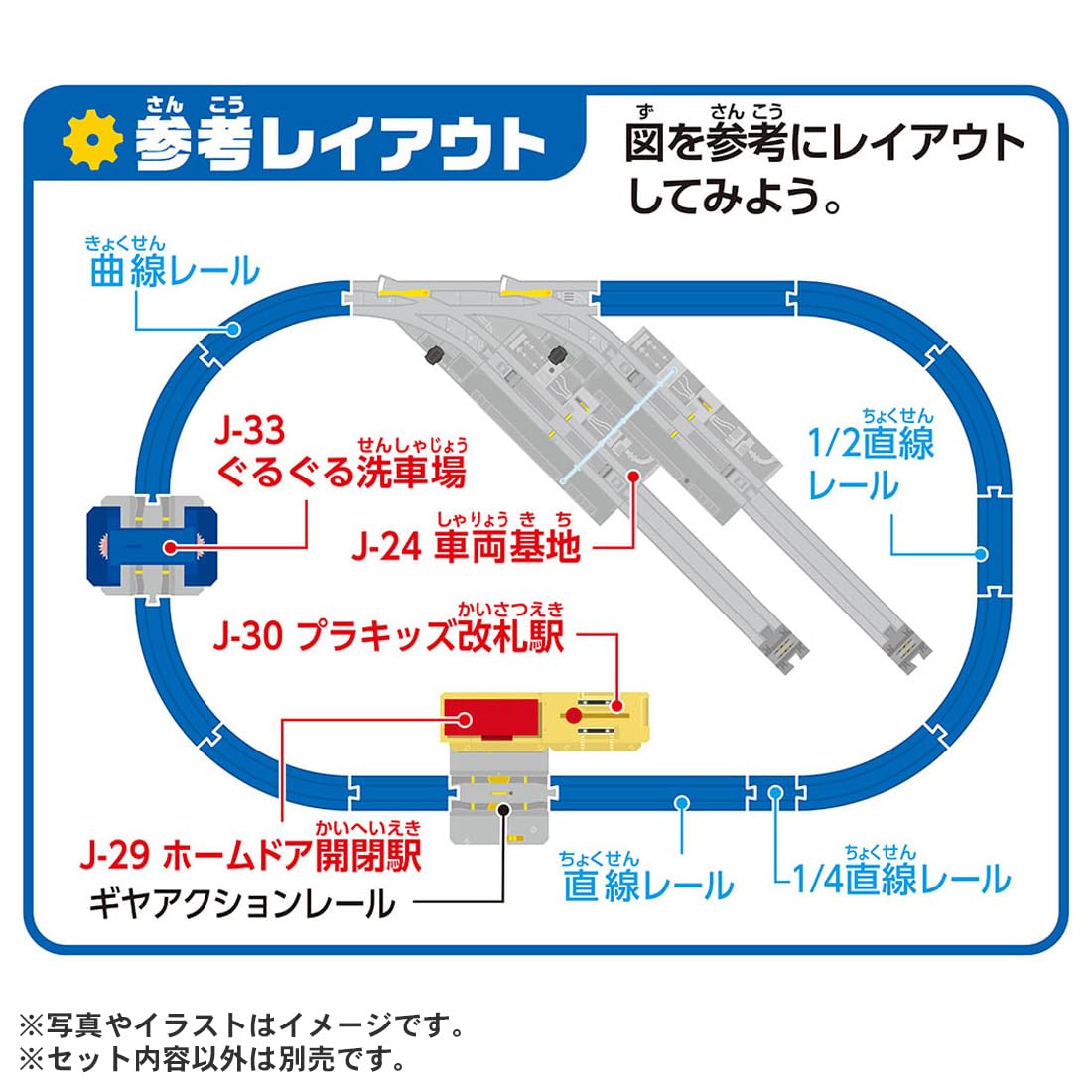 TAKARA TOMY Plarail J-33 Action Town Guruguru Car Wash Train Toy Ages 3+