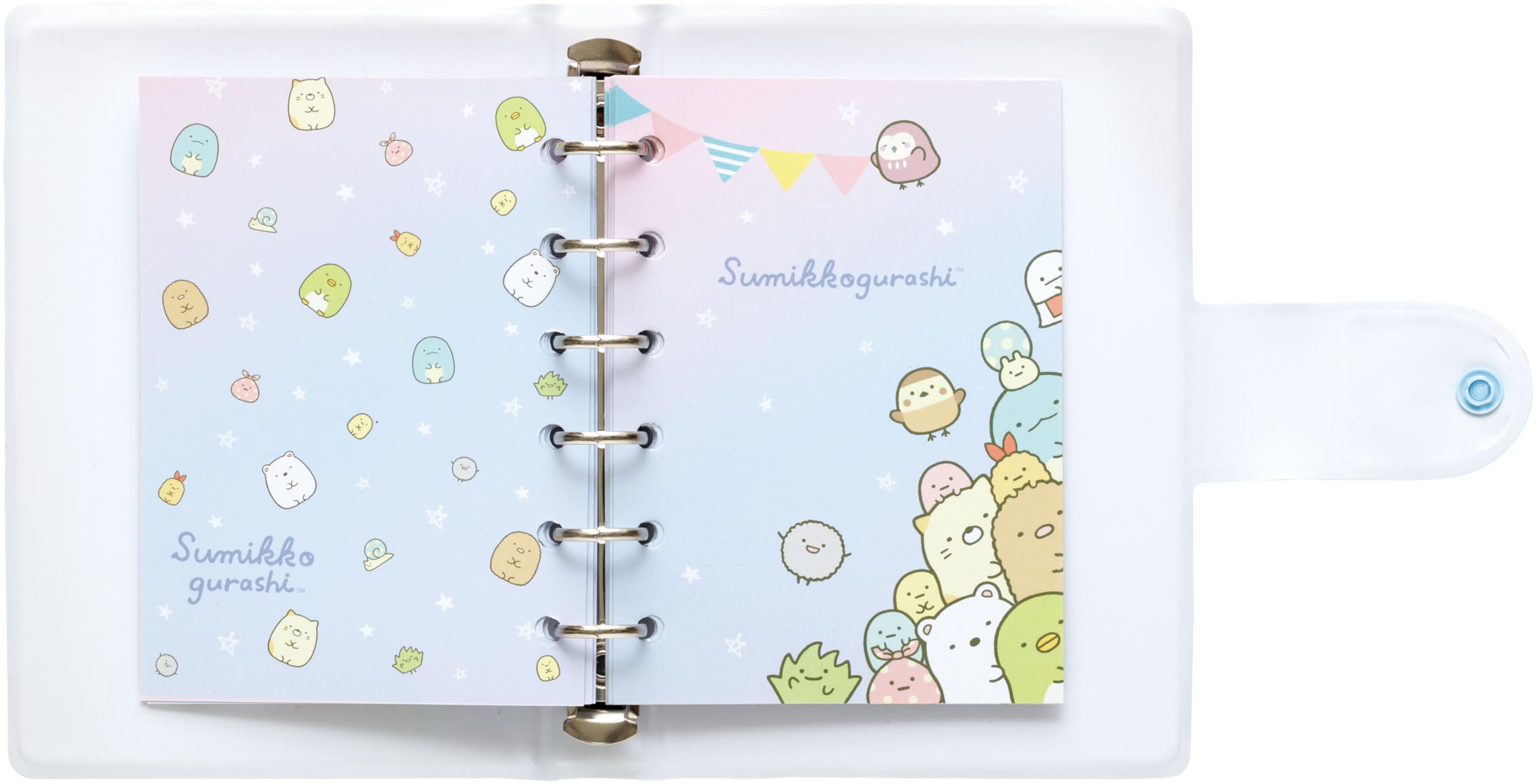 San-X Sumikko Gurashi Funifuni Seal Binder SE68705 H155 x W110 x D20mm