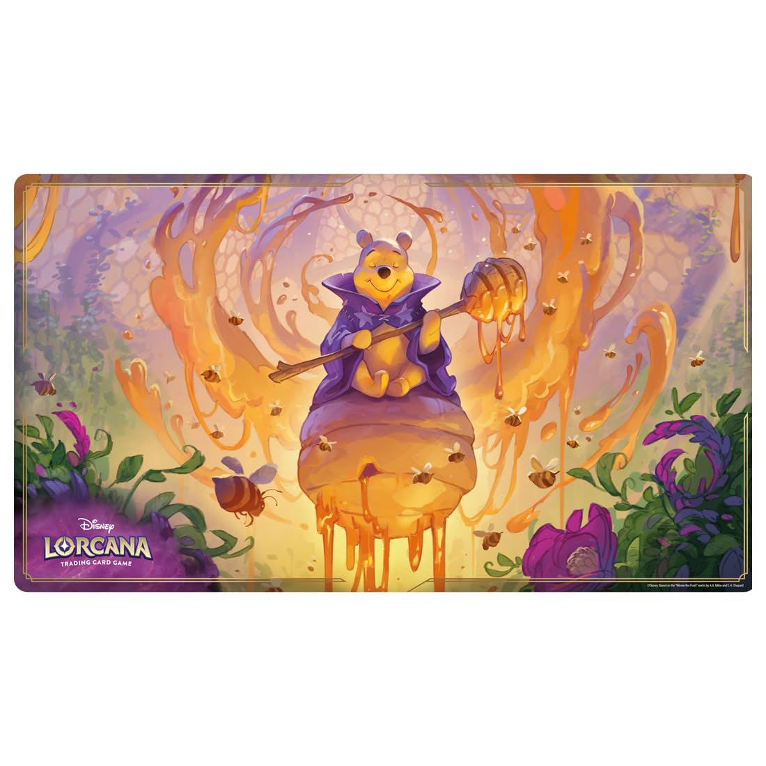 迪士尼 Lorcana TCG 日版遊戲墊“小熊維尼：蜂蜜魔法師”