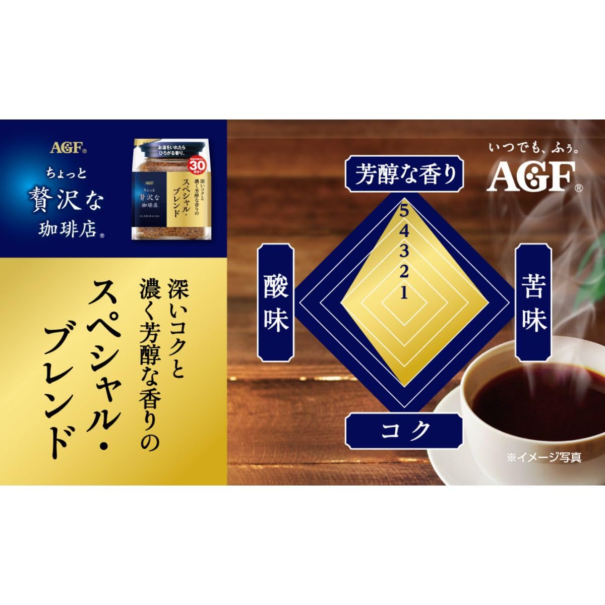AGF A little luxurious coffee shop special blend bag [instant coffee] [refill eco pack] 120g (x 1)