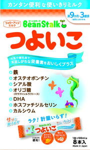 Snow Brand Beanstark Beanstark Tsuyoko Stick 14g x 8 pieces [From around 9 months old to around 3 years old]