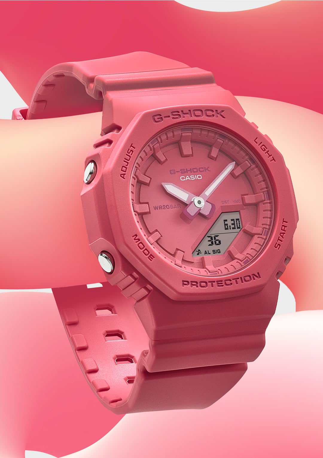 [Casio] G-Shock Watch [Domestic Genuine Product] Mid-size model uses biomass plastic GMA-P2100-4AJF Women's Pink