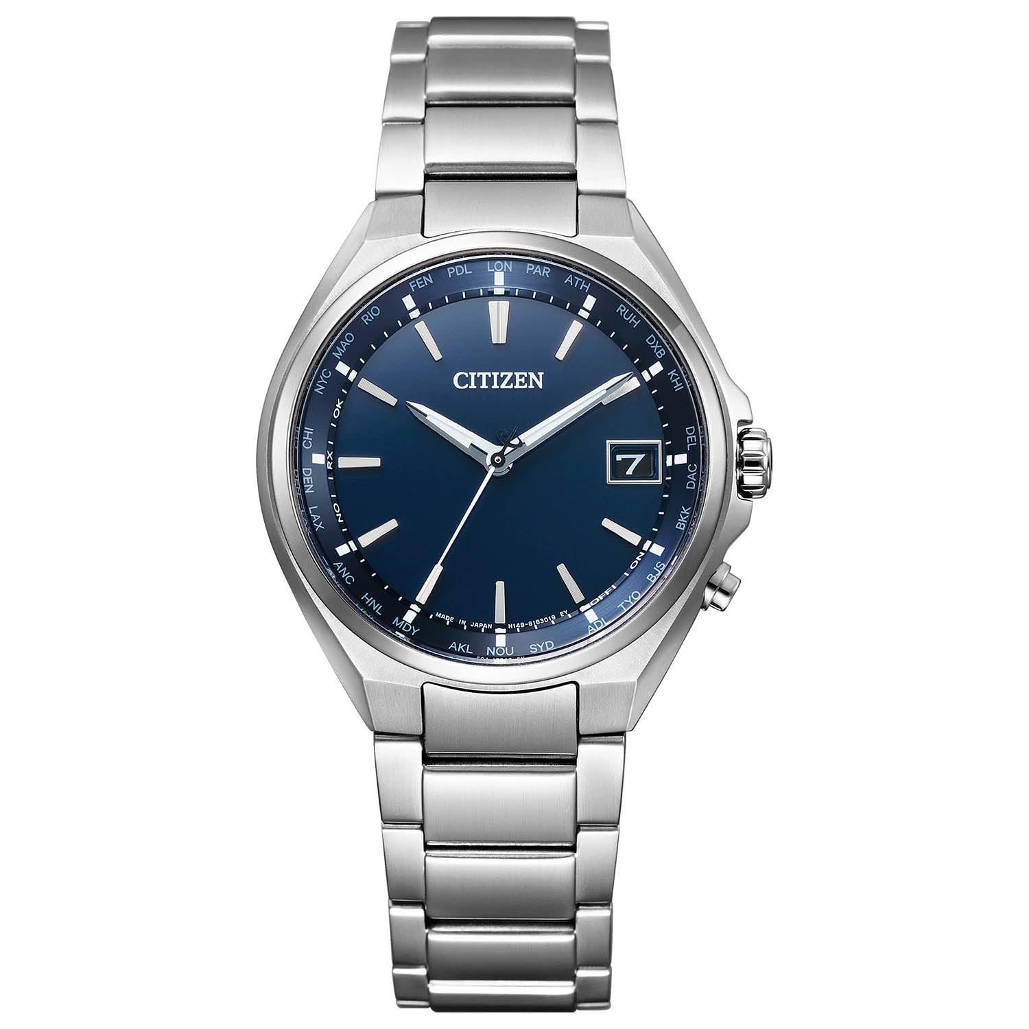 [Citizen] Atessa Eco-Drive Eco-Drive Radio Watch World Time Direct Flight CB1120-50L Men's Silver