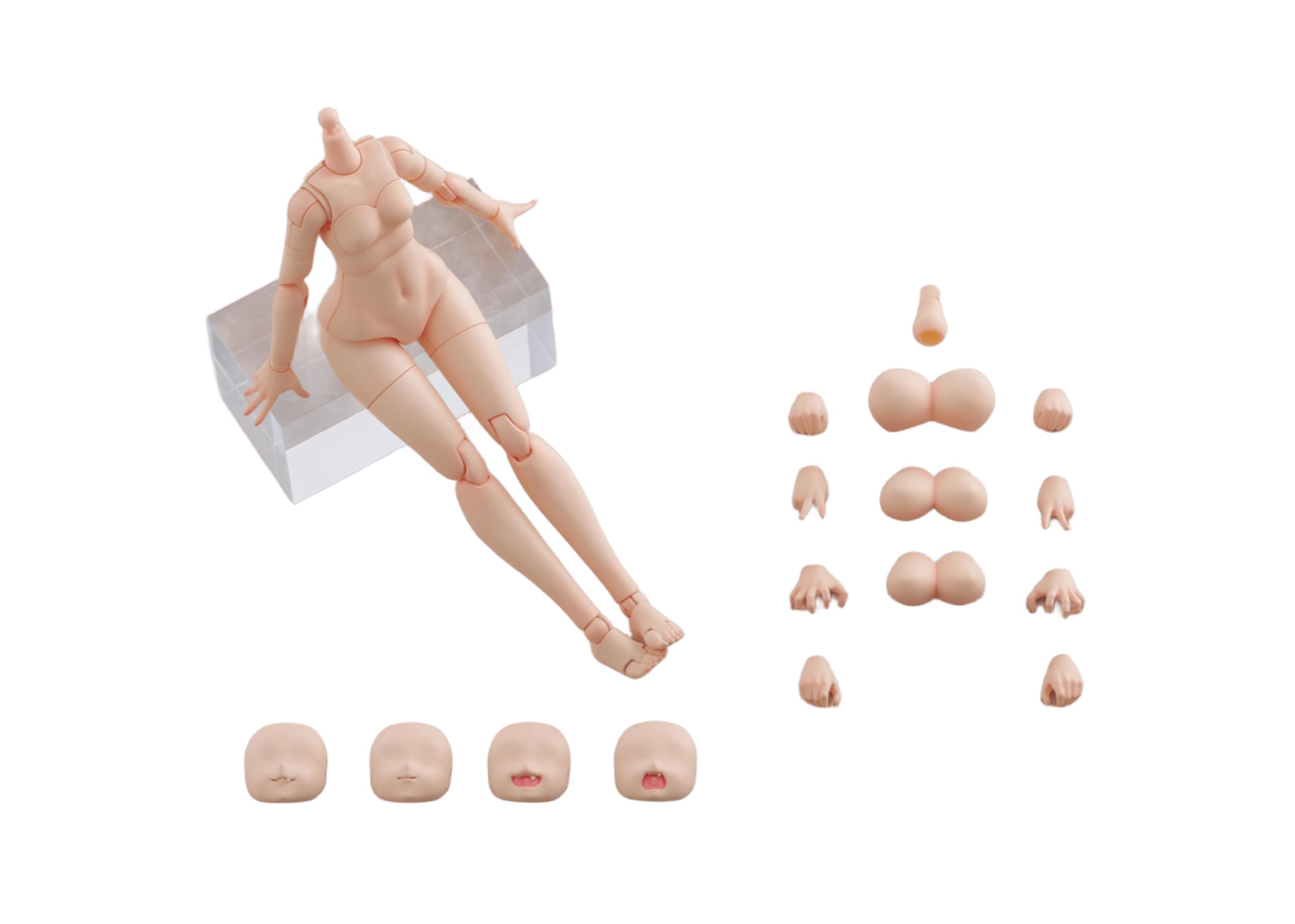 AOSHIMA Kemonopura No.KO-01R Human Parts Set [Color A] Non Scale Approx. 135mm ABS&PVC Color-coded Plastic Model
