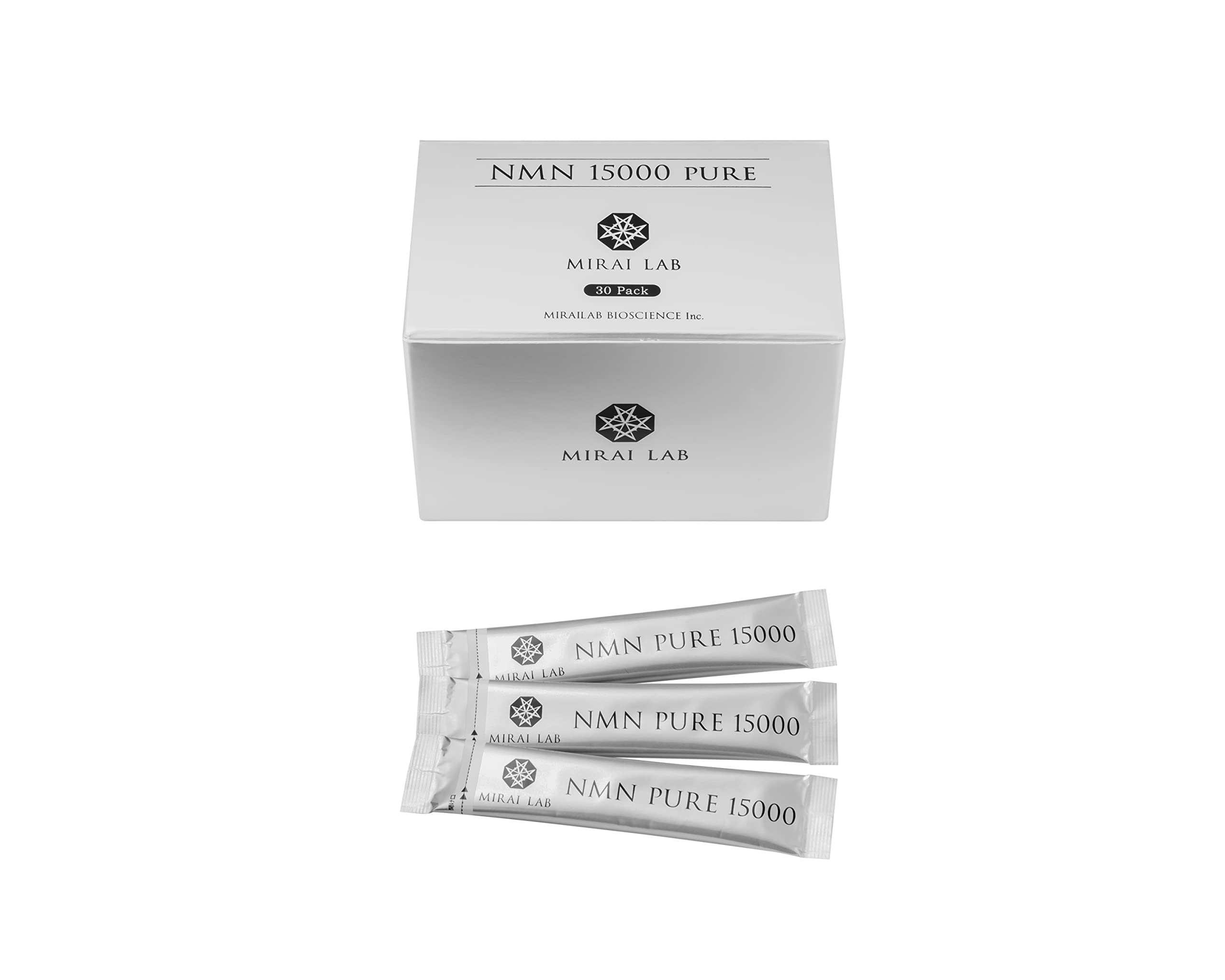 MIRAI LAB 미라이랩 NMN 보충제 15000 일본제 15000mg 1포 500mg 30포 30일분 단품