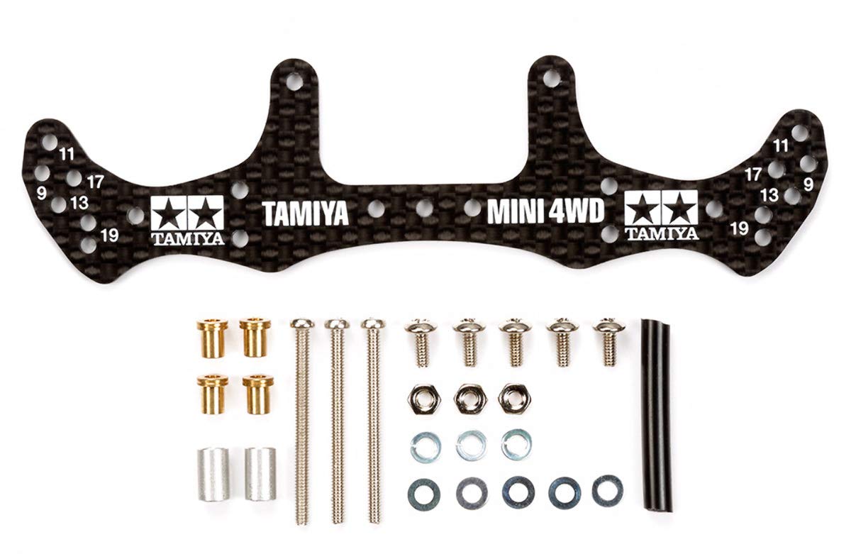 TAMIYA Mini 4WD Dòng phụ tùng nâng cấp No.499 GP.499 HG Carbon Rear Wide Stay 1.5mm 15499