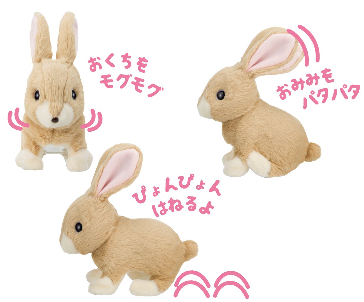 IWAYA Omimi Patapata Kousagi Mimmy Battery Operated Plush Toy 3183-1