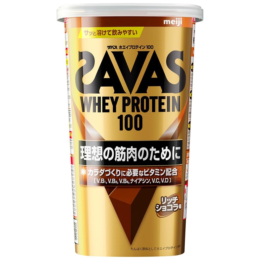Meiji SAVAS Whey Protein 100 Rich Chocolate Flavor 280g