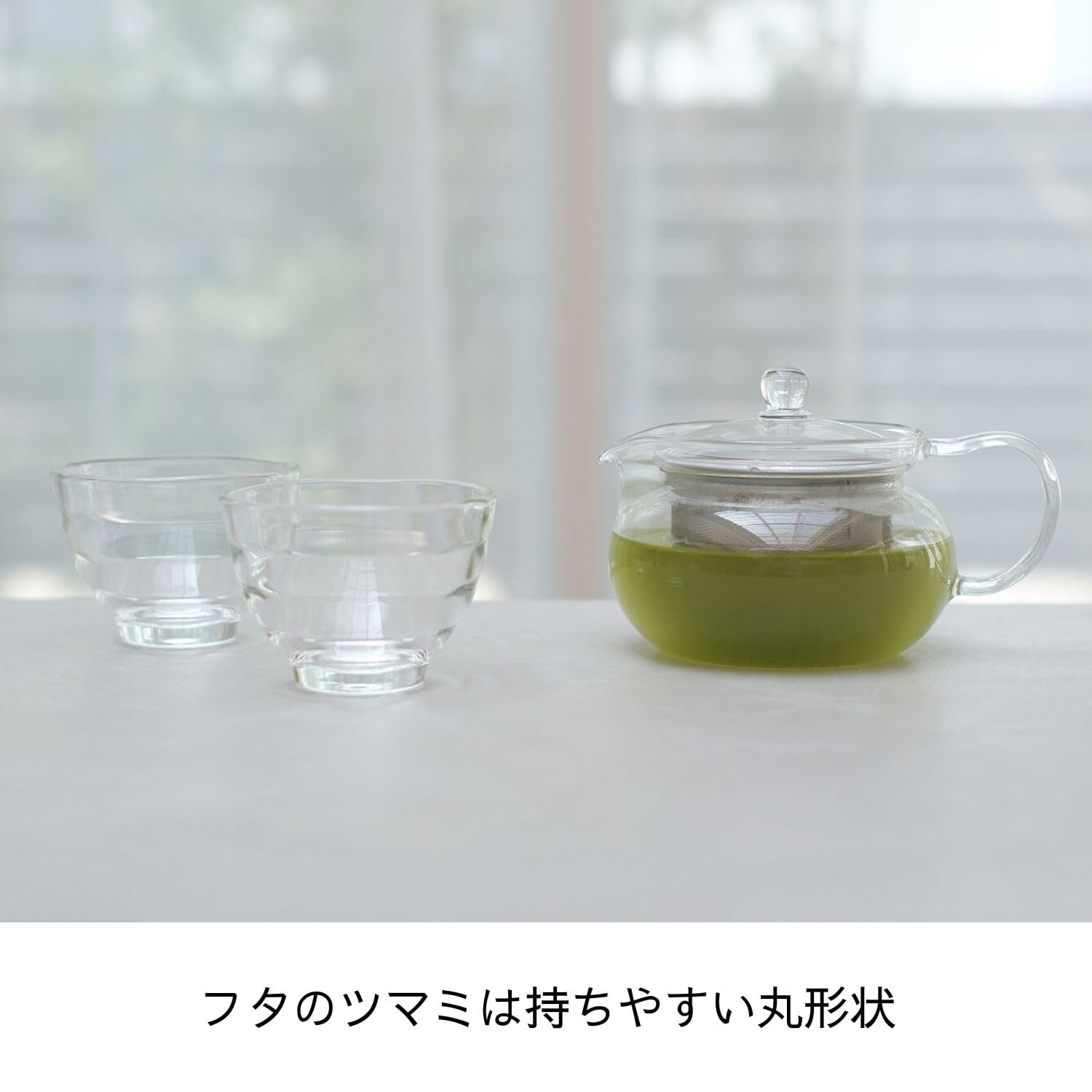 HARIO Tea Tea Teapot Round Practical Capacity 450ml Heat Resistant Glass CHJMN-45T