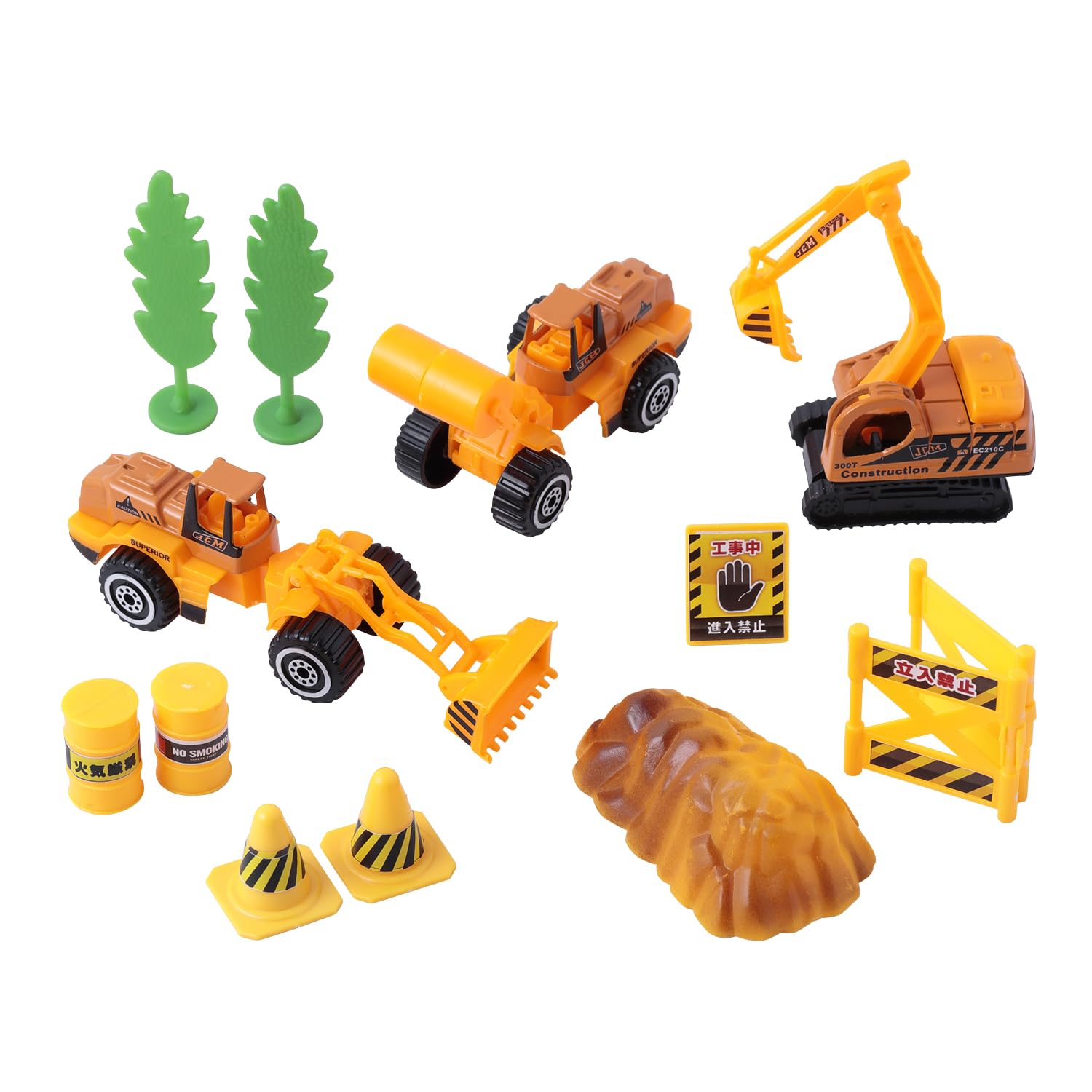 Maruka Diecast Powerful Trio Toy Vehicle Construction Vehicle Ages 3+ 197376