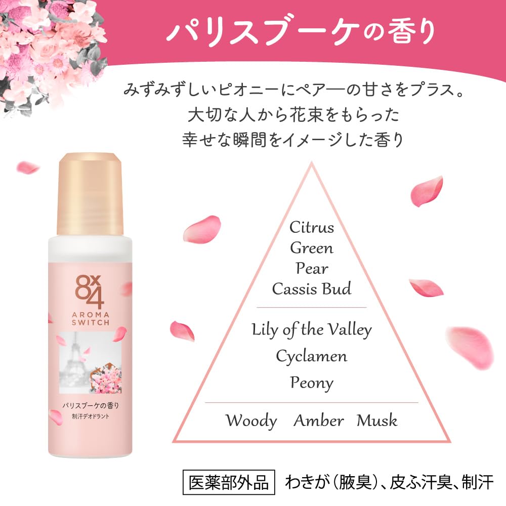 Eight Four 8x4 Aroma Switch Roll-on Paris Bouquet Scent