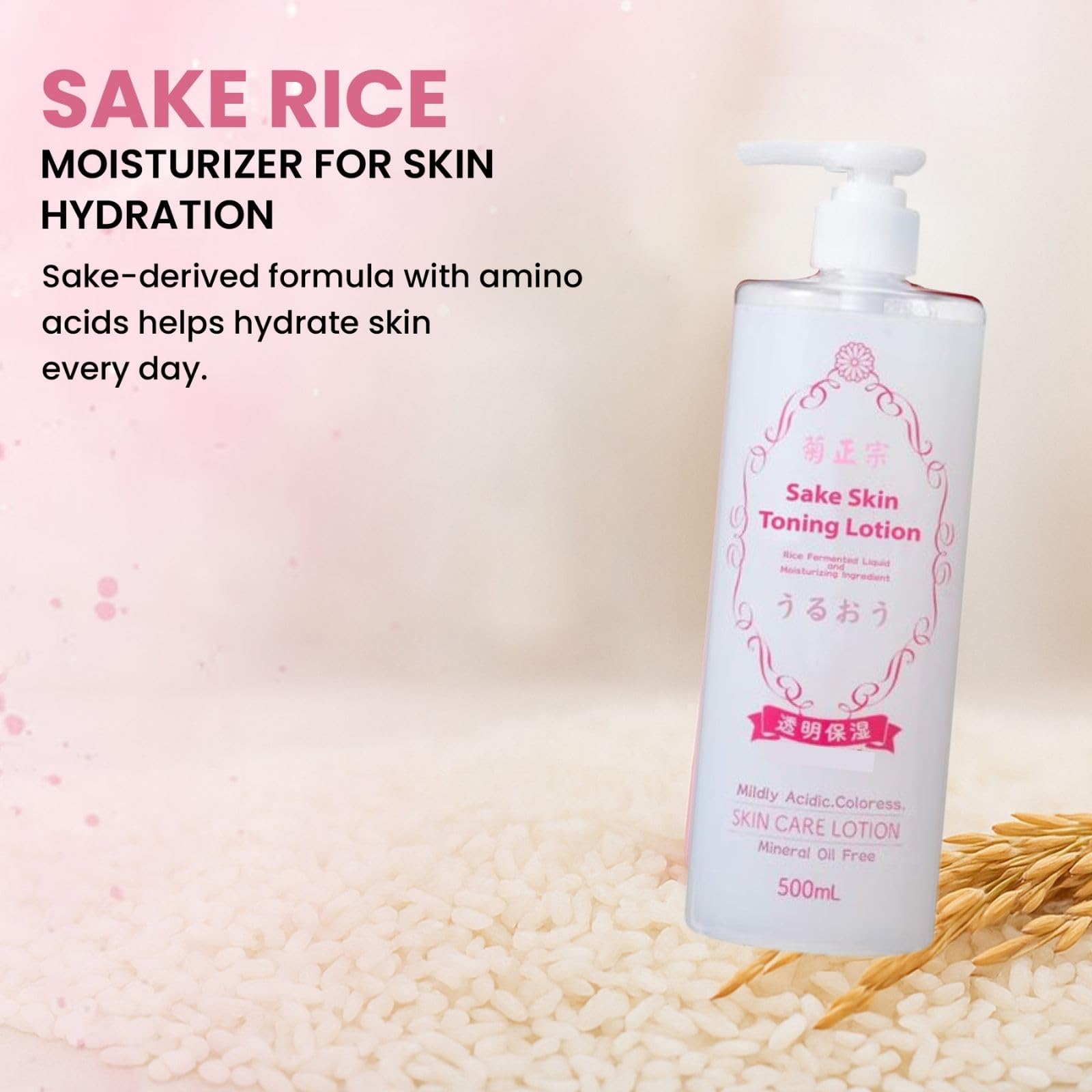 Kikumasamune Sake Lotion Transparent Moisturizing 500ml Vitamin