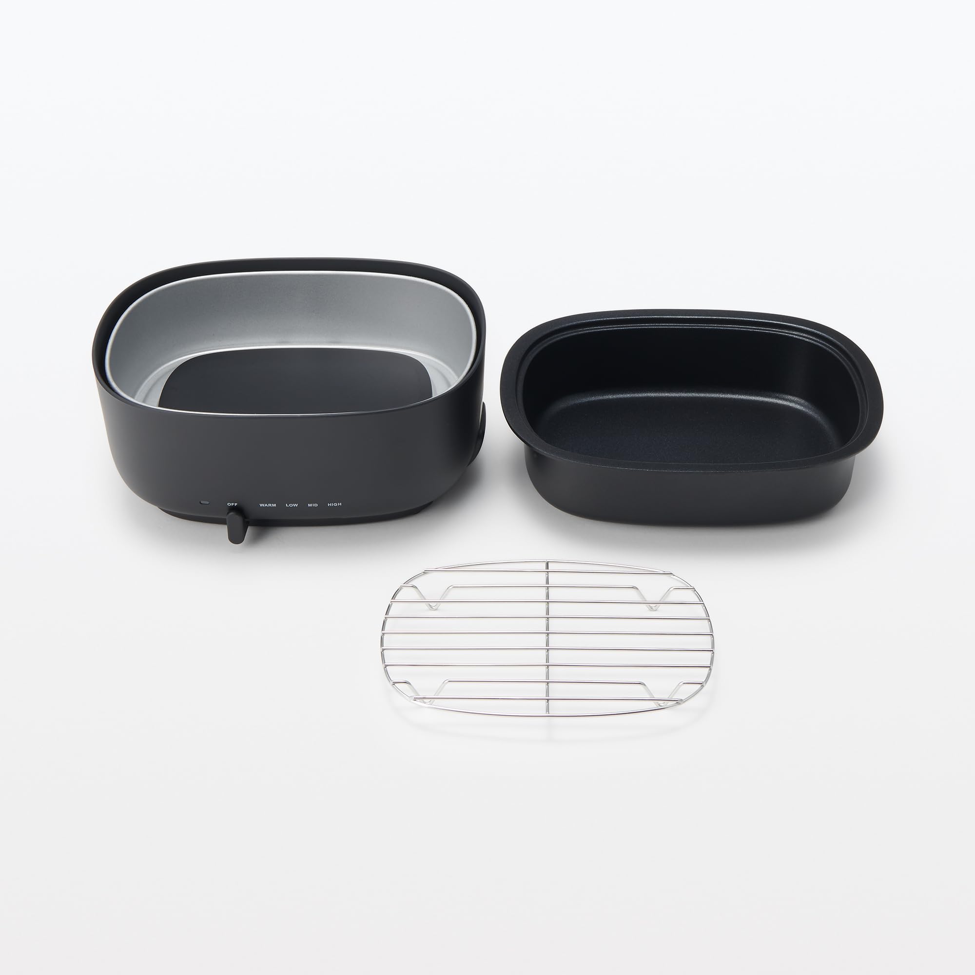 MUJI Deep Hot Plate Black MJ-HPFK2 LA1PJA3A