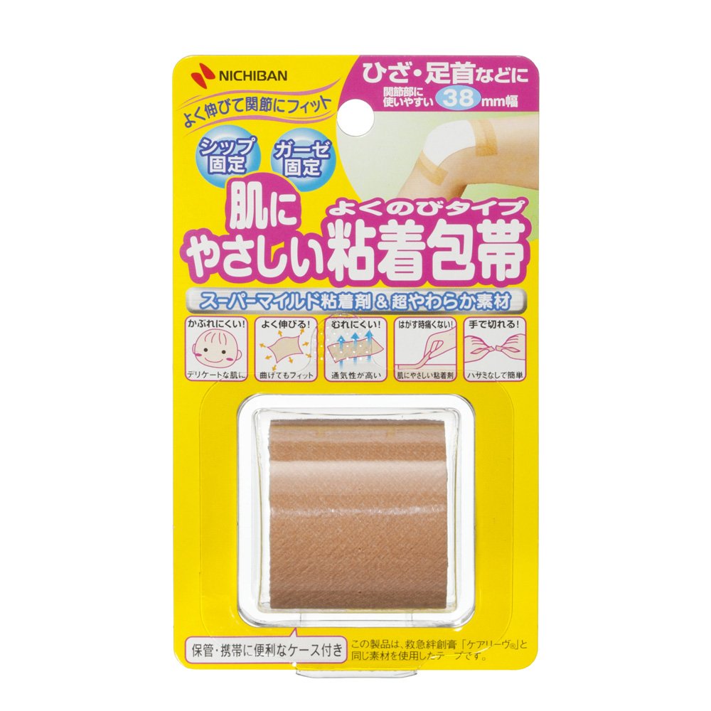 피부에 좋은 점착 붕대 무릎 발목 등 38mm 폭