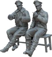 Whitestoke 1/72 WW2 Luftwaffe Pilot Bench 2 Piece Resin Kit WSPF72162