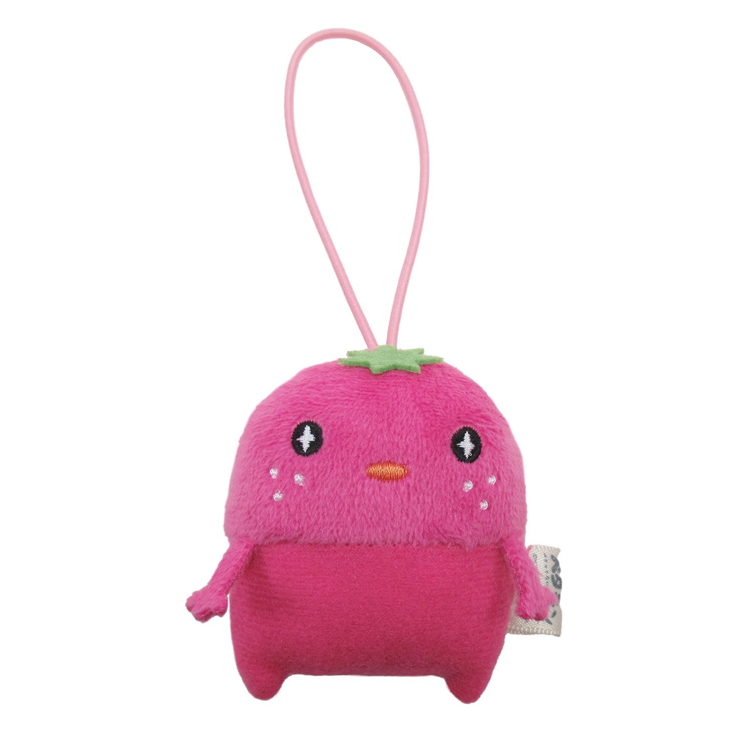 Morisaka Global Petamon Mascot Strawberry 5.5 x 2.5 x 6.5cm Fruit Strawberry Strap Charm Cute Stuffed Toy For Going Out Sewing Photography Bags and Backpacks PETA-0021