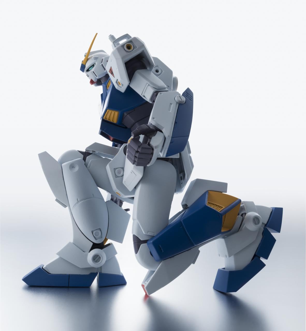 TAMASHII NATIONS ROBOT Spirits Mobile Suit Gundam 0080 War in the Pocket <SIDE MS> RX-78NT-1 Gundam NT-1 & Chobham Armor ver. A.N.I.M.E. ประมาณ ฟิกเกอร์ที่สามารถเคลื่อนย้ายได้ทาสี ABS และ PVC ขนาด 125 มม