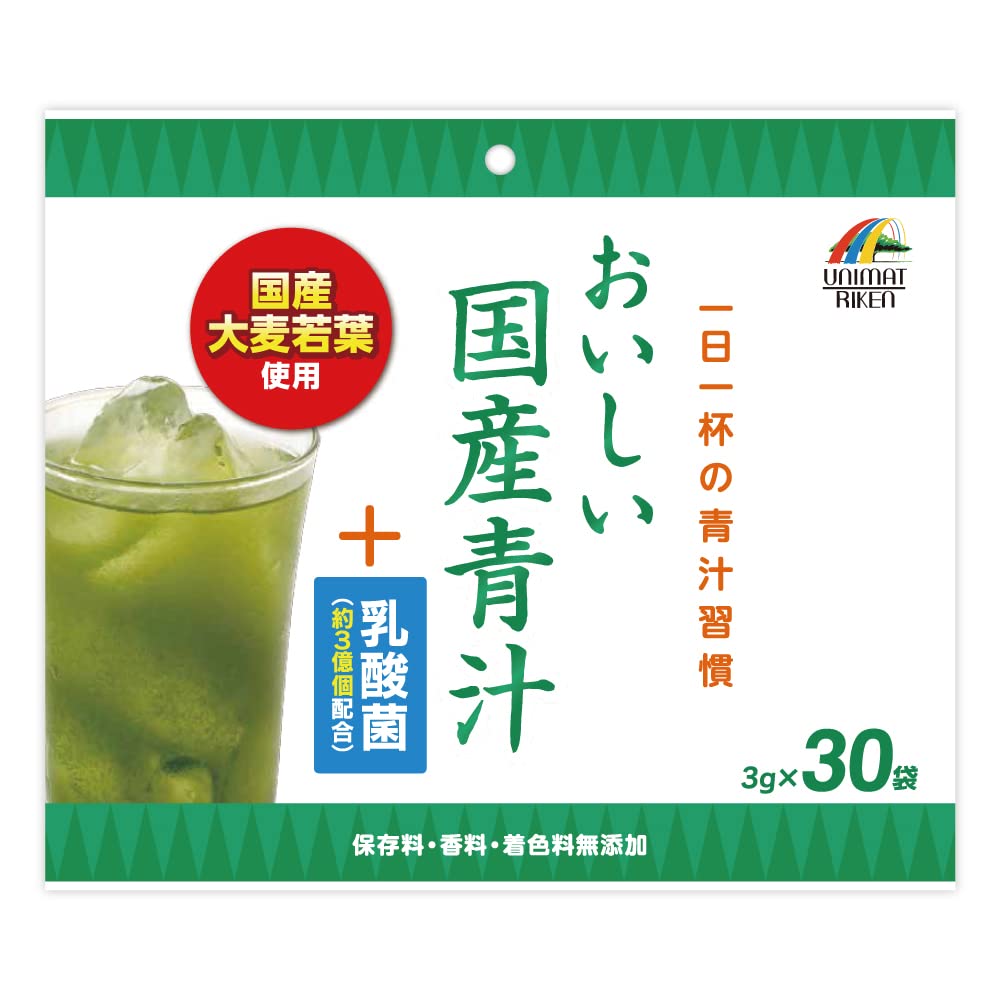 유니 매트 리켄 맛있는 국산 녹즙 + 유산균 3gx30포