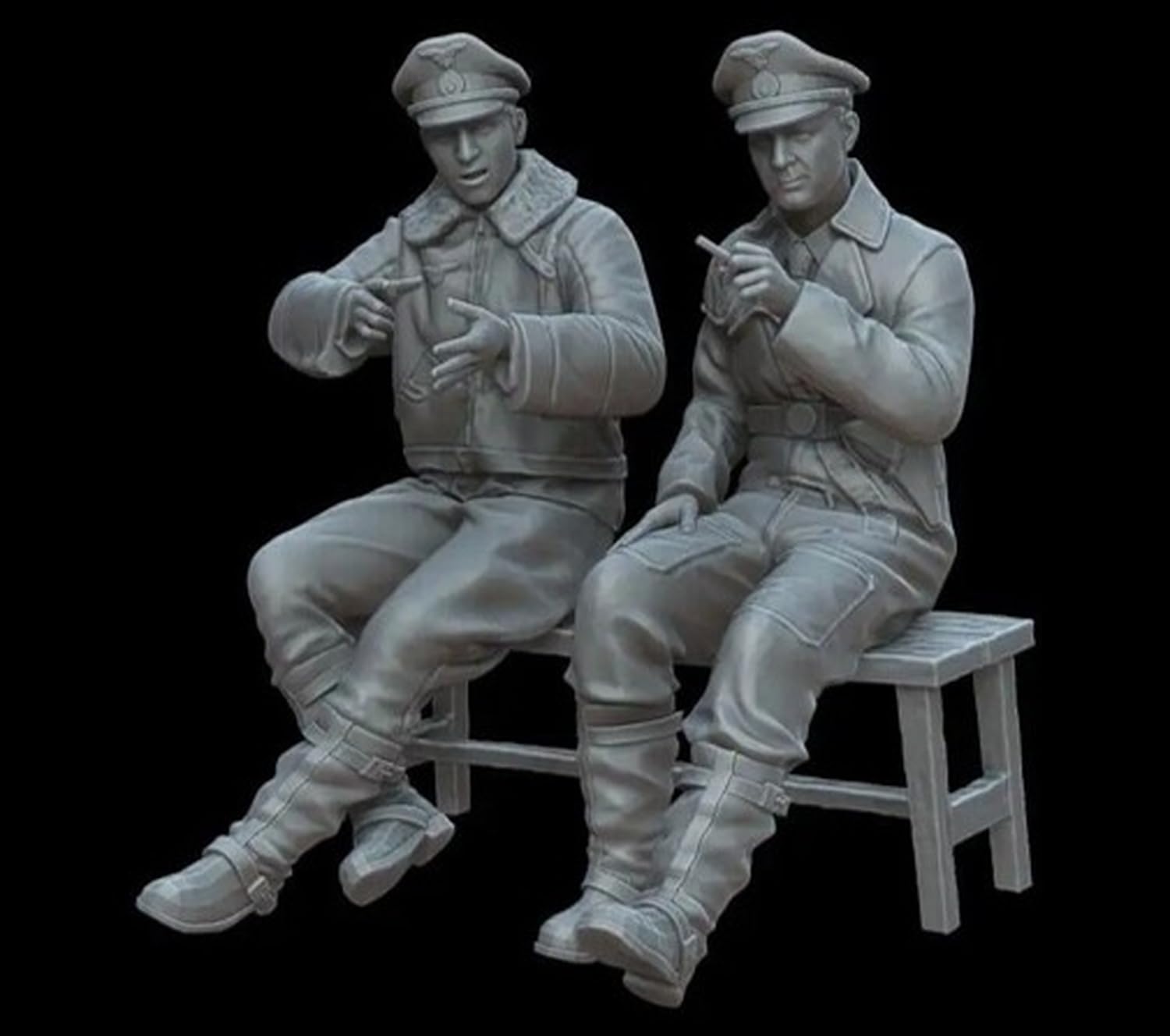 Whitestoke 1/72 WW2 Luftwaffe Pilot Bench 2 Piece Resin Kit WSPF72162