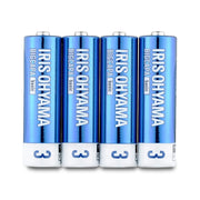 Iris Ohyama Dry Batteries AA Alkaline Batteries 4 Batteries AA Alkaline Batteries AA Dry Batteries AA Batteries Bulk Purchase Disaster Prevention Emergency New Life 5 Years Storage BIGCAPA Basic LR6Bb/4P