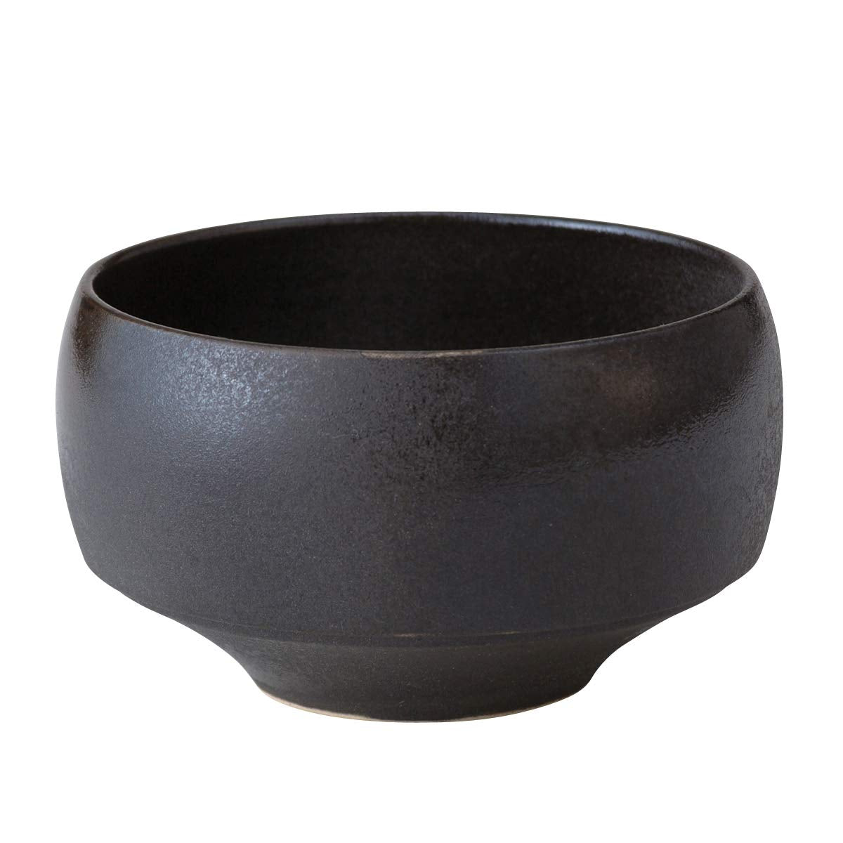 Hasamiyaki Matcha Bowl Haku Bowl Wabi Black Stylish Simple Dishwasher Safe Made in Japan 18172