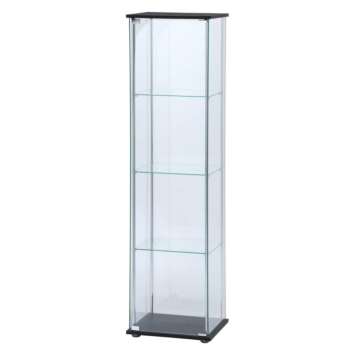 Fuji Boeki Collection Case Figure Case 4 Tiers Width 42.5 x Depth 36.5 x Height 162cm Brown Full Glass Assembly Product [2 Packings] 96047