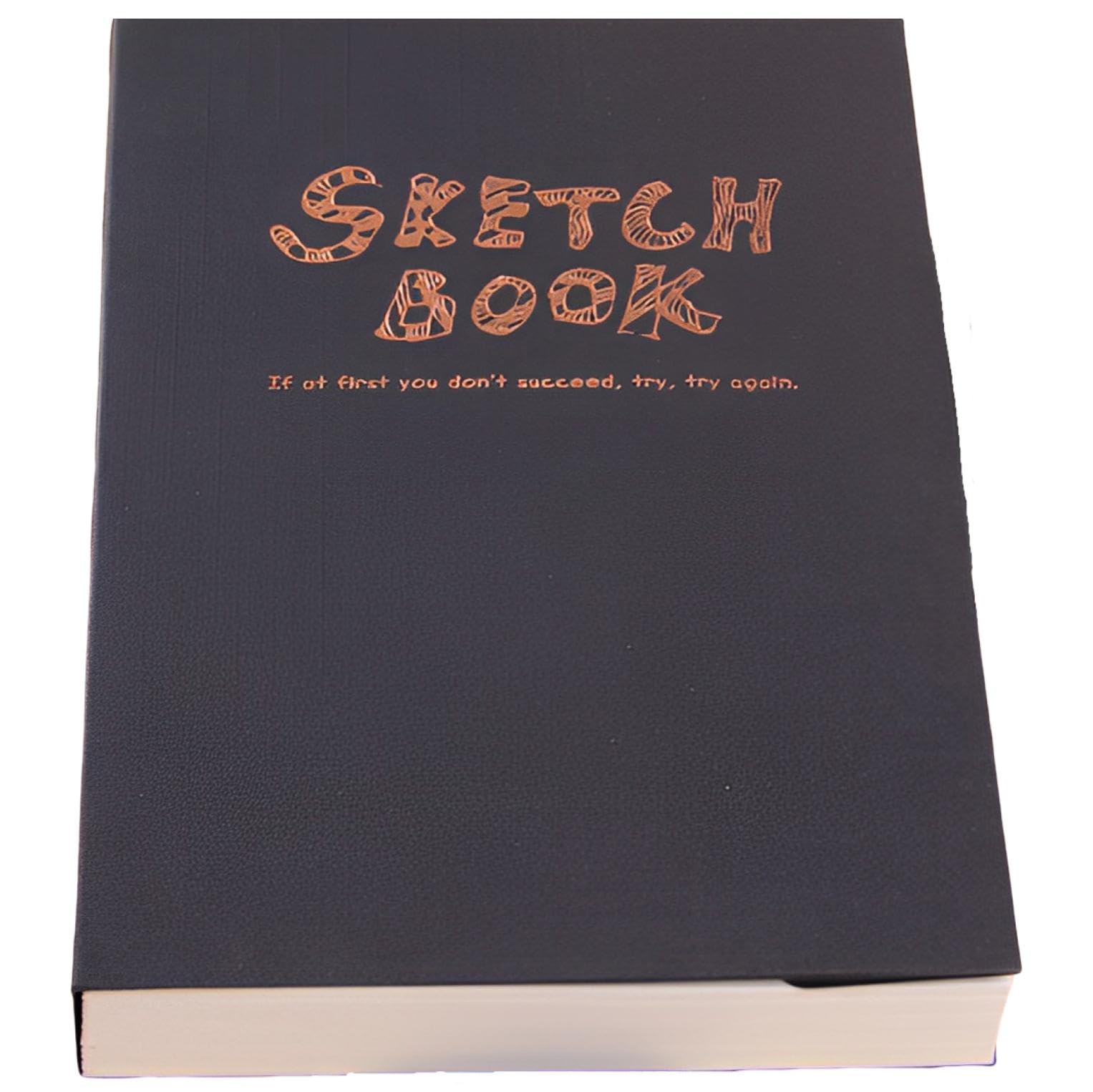 fogman Sketchbook Paper Stylish Cute Art 120 Pieces Painting Drawing Portable (A5, Black)