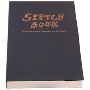 fogman Sketchbook Paper Stylish Cute Art 120 Pieces Painting Drawing Portable (A5, Black)