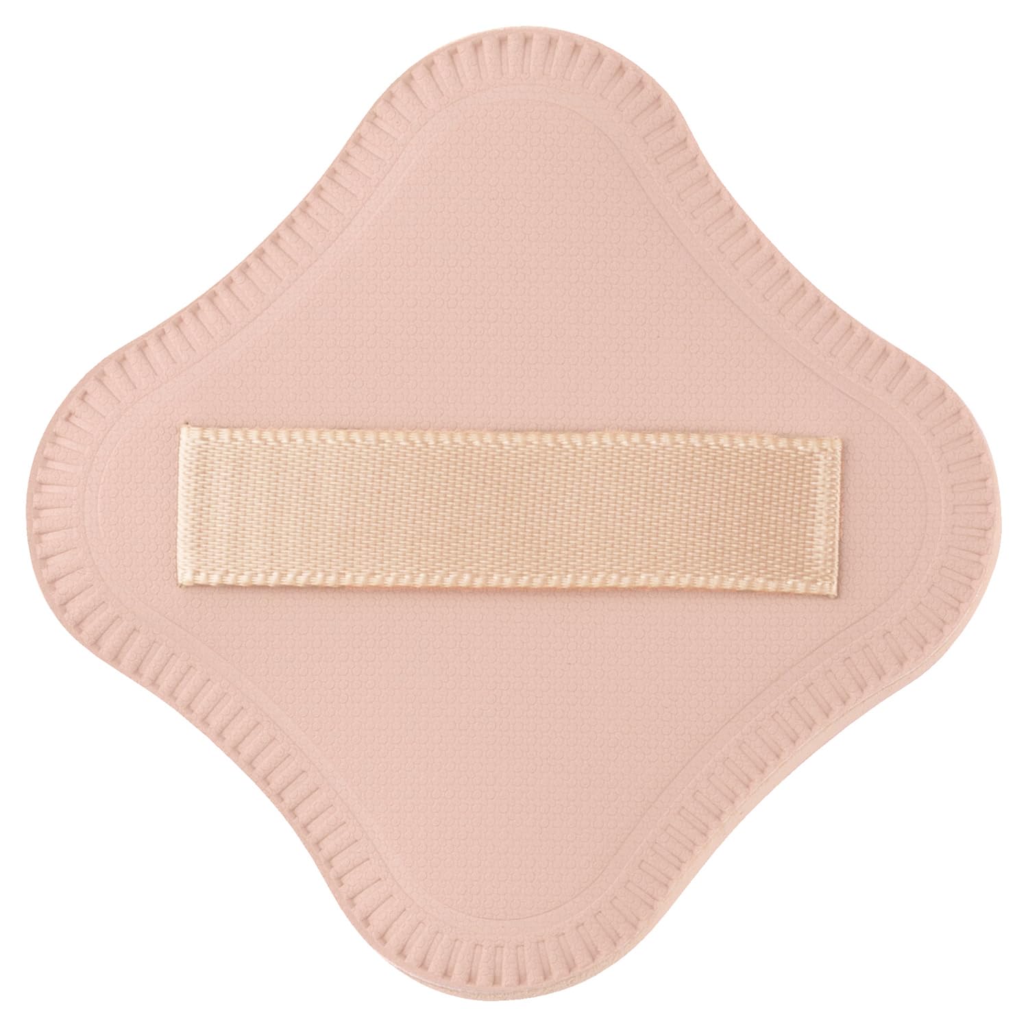 Kai Corporation Puff that prevents foundation from soaking in Diamond-shaped 2-layer structure Powder Liquid Natural finish KQ3248 Sponge Beige