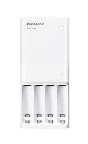 파나소닉 단 3형・단 4형 USB 입출력 충전기 BQ-CC91 화이트