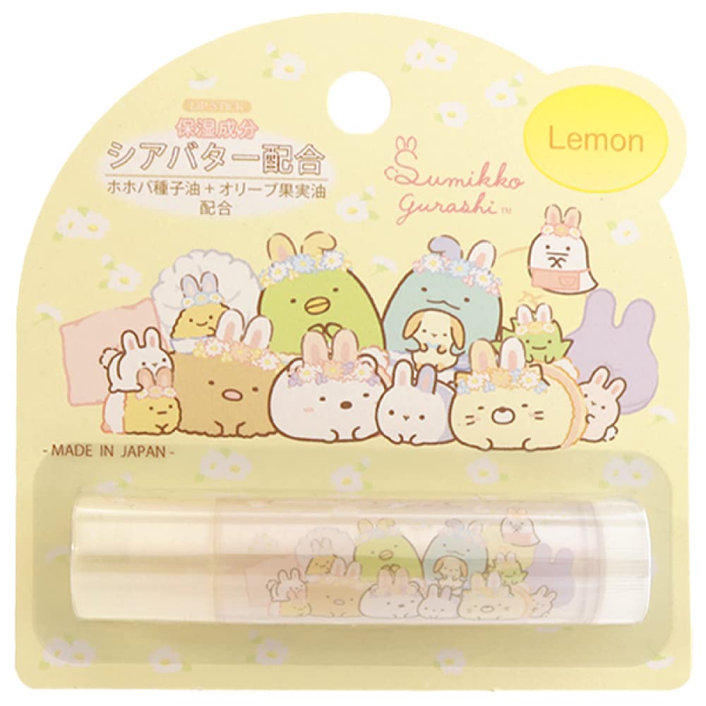 Santan Sumikko Gurashi Lipstick (Lip Balm) Lemon Scent