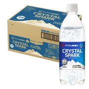CRYSTAL SPARK Carbonated Water 500ml x 24 bottles Strong Carbonated Water Iris Ohyama Plastic Bottle Case 500ml Bottle Split Material