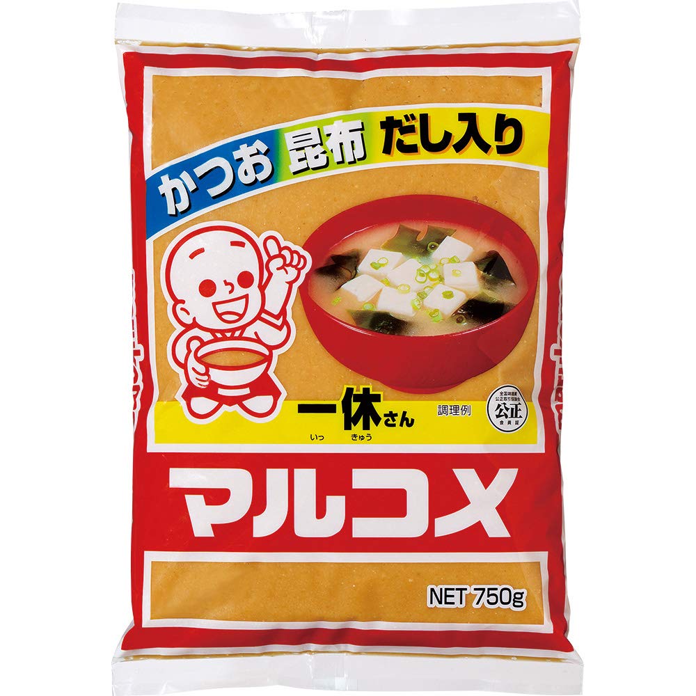 Marukome Ikkyu-san Bonito and Kelp with Dashi 750g x 12 bags Great for heat stroke prevention and nutritional support