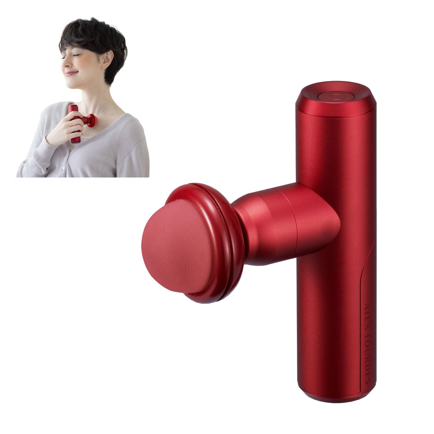 아텍스 루르드건 【어댑터 첨부】 AX-HX335rd 레드 어깨 허리 다리