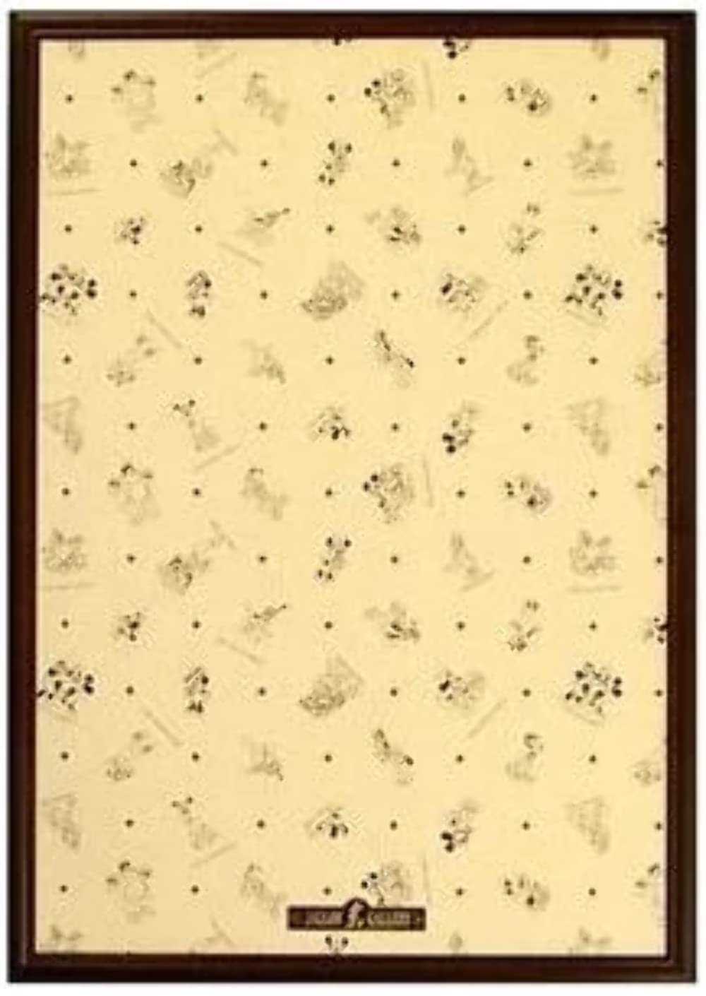 Tenyo [Made in Japan] Wooden Puzzle Frame Disney Exclusive Panel for 1000 Pieces Brown (51x73.5cm) Easy Set Stopper Function Mickey Emblem Plate Hanging Strap Included