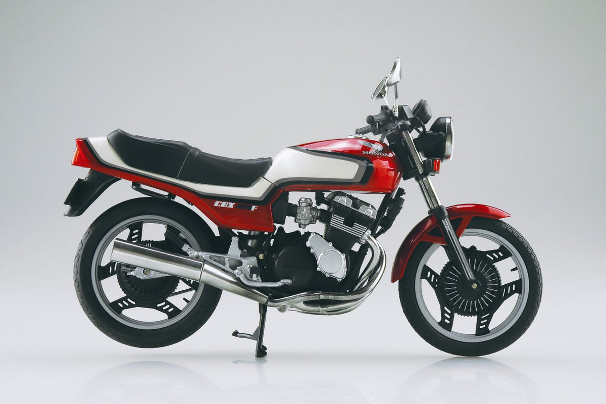 AOSHIMA 1/12 Completed Bike Honda CBX400F Candy Ala Moana Red/Pearl Shell White