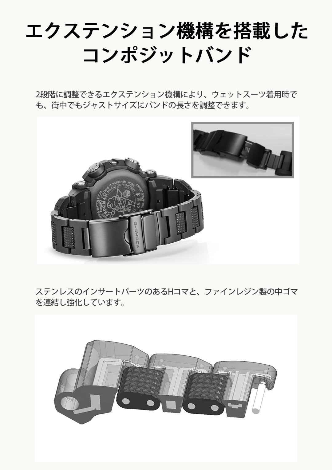 [Casio] G-Shock Watch [Domestic Genuine Product] Bluetooth Equipped with Radio Solar FROGMAN Carbon Core Guard Structure GWF-A1000C-1AJF Men's Black