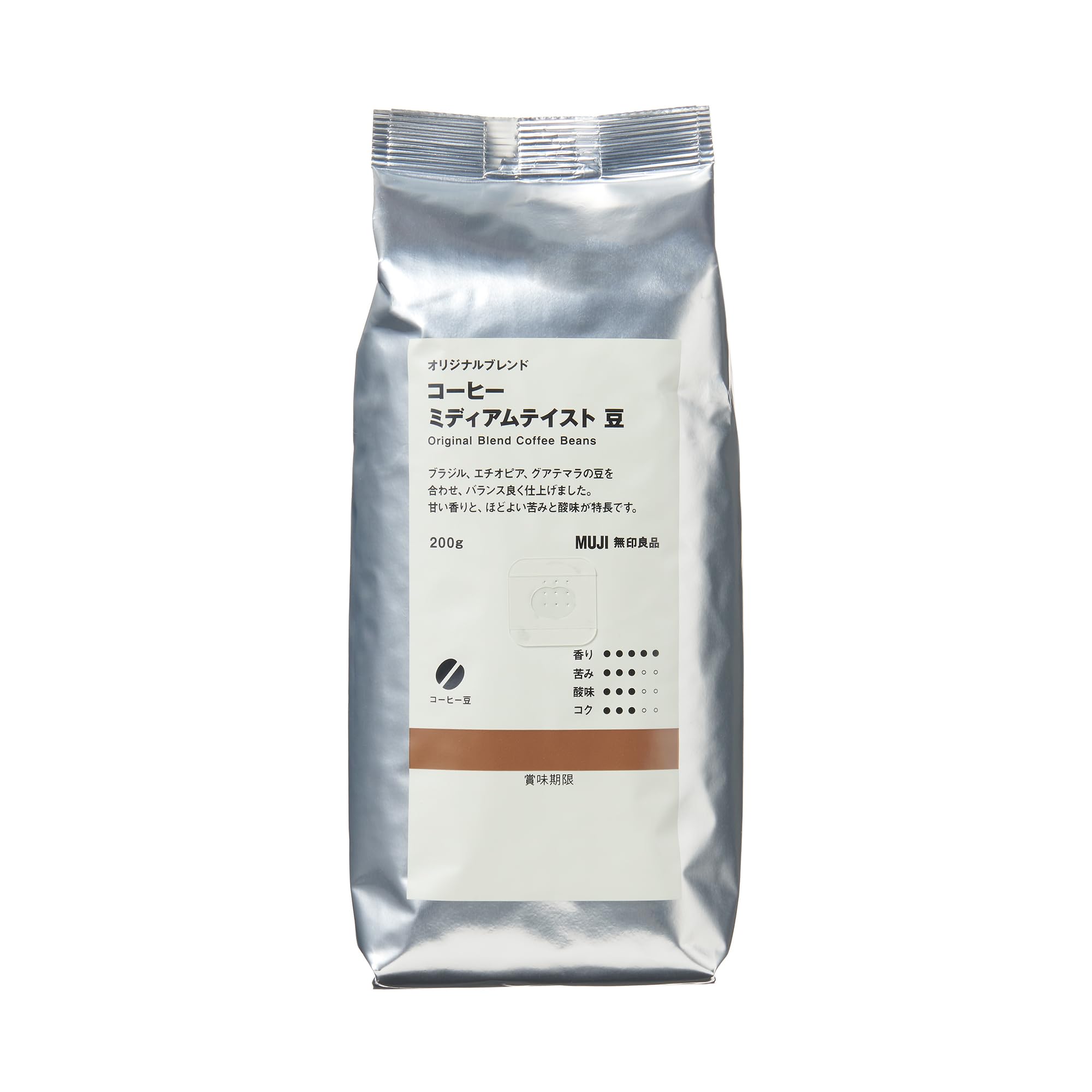 MUJI Original Blend Coffee Beans Medium Taste 200g 83782061