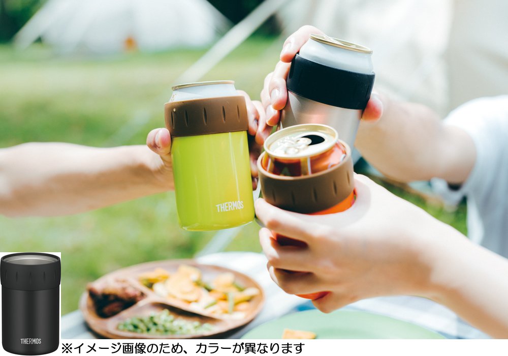 サーモス 保冷缶ホルダー 350ml缶用 ブラック JCB-352 BK
