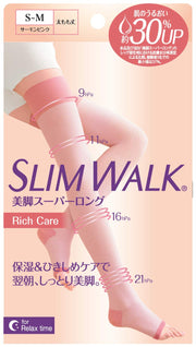 Compression Socks Slim Walk Beautiful Legs Super Long Rich Care S-M Pink Compression Socks for Sleeping AskDoctors Collagen Contains Moisturizing